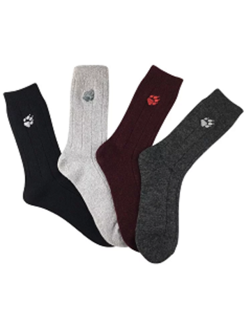 素色長筒保暖羊毛襪 (22-24 / 25-27 cm)『黑』『紅』『淺灰』『深灰』產品圖