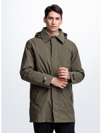 [FOX FRIEND]男款 GORE-TEX防風防水透氣單件式+內裏保暖羽絨層 商旅長大衣『卡其』『褐色』  |產品專區|外套|GORE-TEX