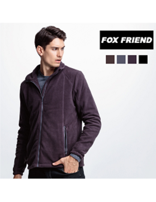 [FOX FRIEND]男款 保暖刷毛外套『鐵灰』『黑色』產品圖