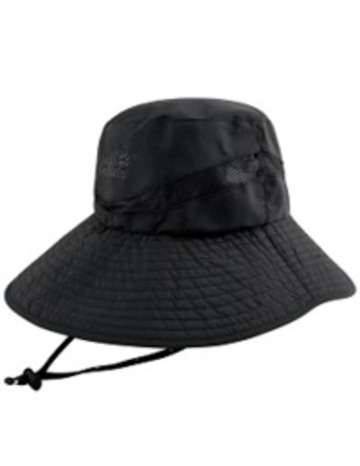 拼接透氣網布抗UV圓盤帽 遮陽帽『黑』產品圖
