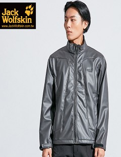 男 X-bag 輕量 皮革感 防潑水防風保暖外套 Softshell『黑』產品圖