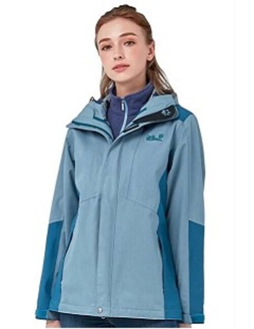 女 Sympatex 防風防水透氣外套 單件式『藍色』產品圖