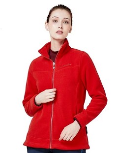 女 POLARTEC 立領雙面刷毛保暖外套 『紅』產品圖