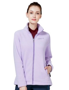 女 POLARTEC 立領雙面刷毛保暖外套 『淺紫』產品圖