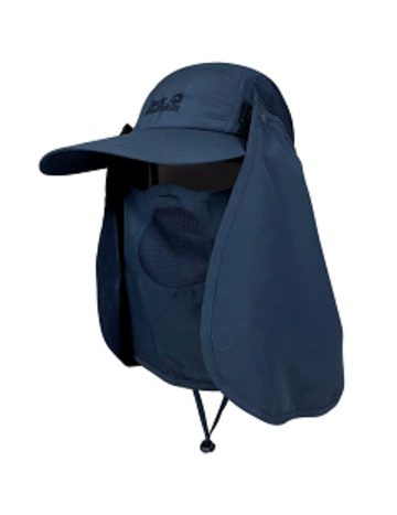 多功能遮頸棒球帽 (輕量、超透氣)『深藍』