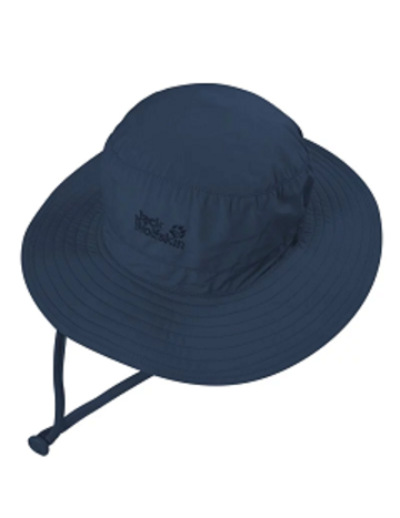 透氣抗UV可收納圓盤帽 遮陽帽『深藍』