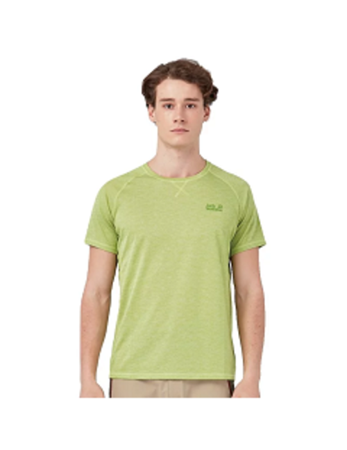 男 圓領短袖排汗衣 T恤 (膠原蛋白紗)『草綠』