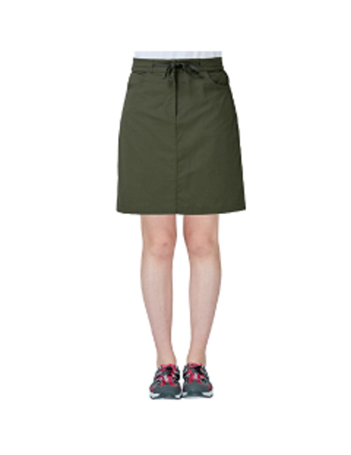 女 Supplex 舒適膝上休閒裙 『橄欖綠』產品圖