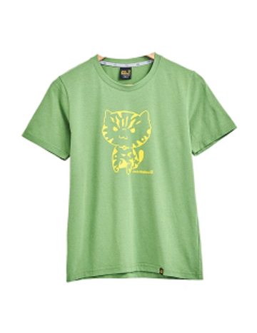 童裝 圓領短袖排汗衣 T恤『草綠』產品圖