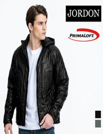 [JORDON]男款 PrimaLoft輕量保暖夾克『黑色』產品圖