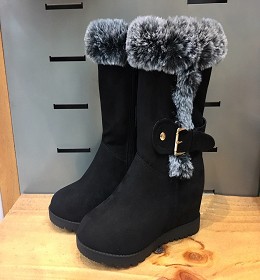 女款內增高保暖雪靴