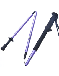 碳纖維超輕Z型三節杖 (僅220g / 附收納袋) 『淺紫』