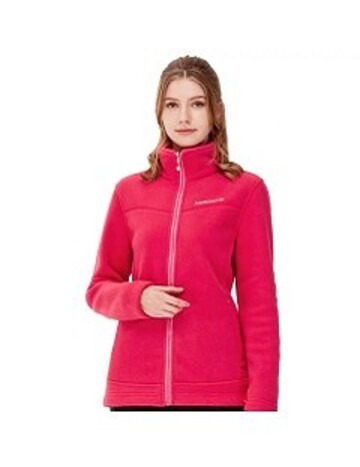 女 POLARTEC 立領雙面刷毛保暖外套 『桃紅』  |材質介紹|	 Polartec®