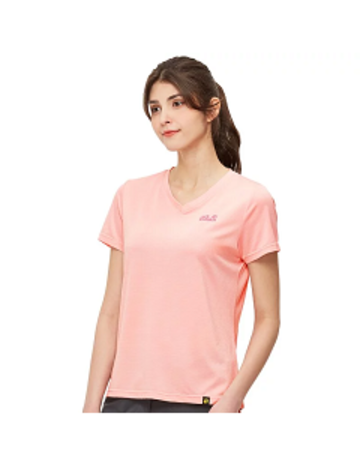 女 銀離子抗菌短袖排汗衣 T恤『櫻花粉』產品圖