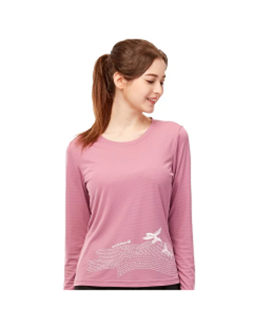 女 翱翔飛魚銀離子抗菌排汗衣 T恤『紫』產品圖